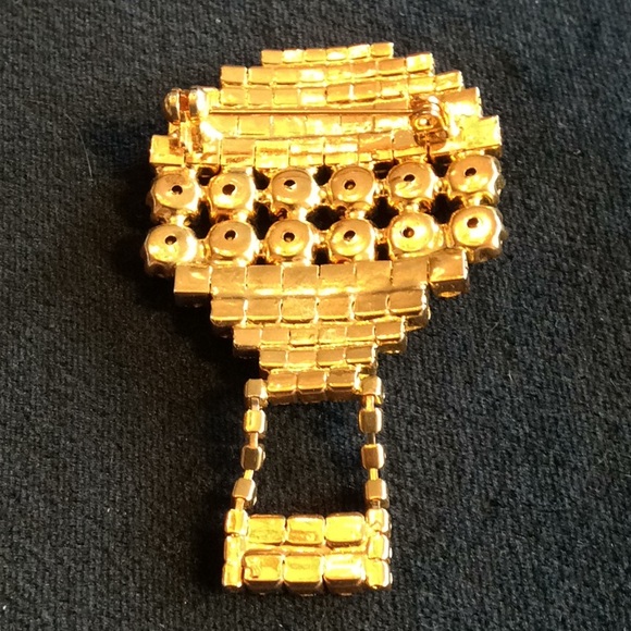 Vintage New Austrian Crystal Balloon Brooch - Picture 4 of 5